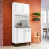 Kit Cozinha Compacto Cozinha 4 Portas 1 Gaveta Pratika 80cm - Branco - Itatiaia