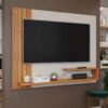 Painel Para TV Até 50" Dunas - Off White/Cinamomo - PMB