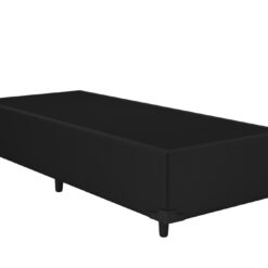 Base Solteiro Box Universal Corino preto - 88 x 188 x 38 - Dream
