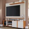 Estante Home para TV até 55" Valência - Off White/Cinamomo - PMB