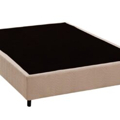 Base Casal Box Inteiro Camurça Bege 138 x 188 x 30 - Ortobom