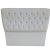 Cabeceira Casal para Cama Box Barcelona Classic 1,40 - Corino Branco 606 - Bona