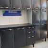 Cozinha Modulada 3 Peças com 12 portas New Premium - Branco/Preto - Itatiaia