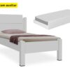 Cama com Auxiliar Solteiro Paris - Branco