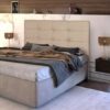 Cabeceira Solteirão para Cama Box Janne 1,10 - Corino Bege  - RAE
