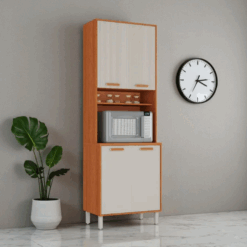 Paneleiro de cozinha para forno 4 Portas Itafriz 70cm - Cinamomo/Fendi - Itatiaia