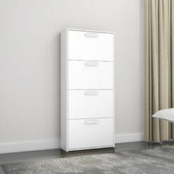 Sapateira Anne 4 portas Bors - Branco