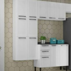 Cozinha Modulada 3 Peças 12 Portas Florença - Branco - Itatiaia
