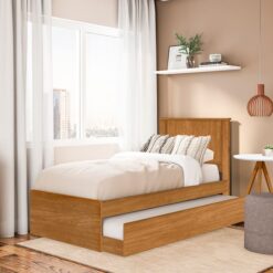 Cama com Auxiliar Solteiro Barcelona - Nature