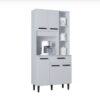 kit cozinha compacto 5 Portas 1 Gaveta Malu - Branco - Poquema