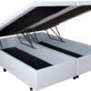 Box Baú Casal Bipartido Nature Elite Corino Branco - 138 x 188 x 42 - Dream