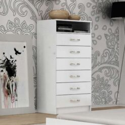 Cômoda TV/VÍDEO com 6 Gavetas Maxi CP061 - Branco - EVD