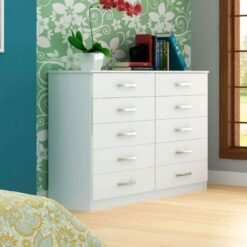 Cômoda com 10 Gavetas Austin CP0101 - Branco - EVD