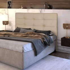 Cabeceira Solteirão para Cama Box Janne 1,10 - Suede Bege  - RAE