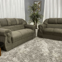 Conjunto de Sofá 2 e 3 Lugares Corsa - Marrom Cappuccino 609 - Alpoim Estofados