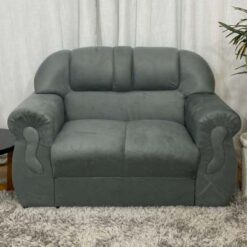 Sofá Corsa 2 Lugares - Cinza Chumbo 606 -  Alpoim Estofados