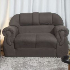 Sofá Corsa 2 Lugares - Marrom 603 -  Alpoim Estofados