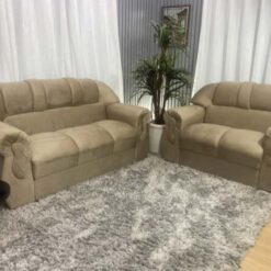 Conjunto de Sofá 2 e 3 Lugares Corsa - Bege - Alpoim Estofados