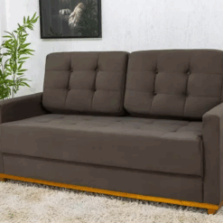 Sofá 2 Lugares living Austria 1,70m - Marrom