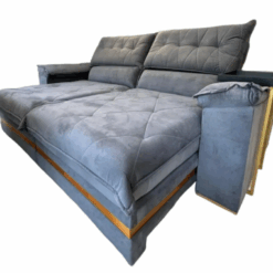 Sofá Retrátil e Reclinável 3 Lugares Colombia 2,10 - Grafite