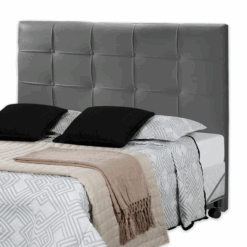 Cabeceira Solteirão para Cama Box Janne 1,10 - Suede Cinza  - RAE