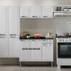 Cozinha Modulada 3 Peças com 7 portas Rose - Branco - Itatiaia