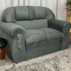 Sofá Corsa 2 Lugares - Cinza Chumbo 606 -  Alpoim Estofados