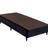 Base Solteiro Box Universal  Preto Universal Camurça - 88 x 188 x 30 - Ortobom