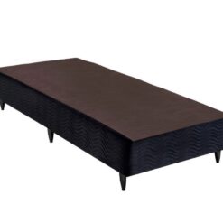 Base Solteiro Box Universal  Preto Universal Camurça - 88 x 188 x 30 - Ortobom