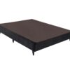 Base Casal Box Inteiro Camurça Preto 138 x 188 x 29 - Ortobom