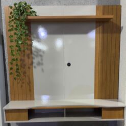Painel Home para TV Até 55 Polegadas Ipanema - Naturalle/Off White - BC