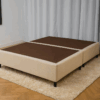 Base Casal Box Bipartido Camurça Bege - 138 x 188 x 30 - Ortobom