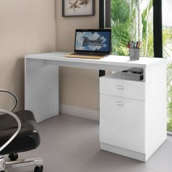 Escrivaninha 1 Gaveta e 1 Porta Melissa Delta - Branco - BNT