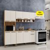 Kit Cozinha Modulada 3 Peças New Master - Cinamomo/Off White - ATM