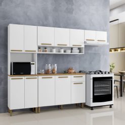 Kit Cozinha Completa Modulada 4 Peças New Master - Branco - ATM