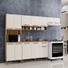 Kit Cozinha Completa Modulada 4 Peças New Master - Cinamomo/Off White - ATM