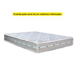 Colchão Casal Royal de Molas Ensacadas Tecido em Malha - 138 x 188 x 24 - Anjos Colchões