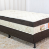 Cama Box Conjugado Solteiro Acoplado Sonho Bom - Suede Marrom - 88 x 188 x 48 - NS