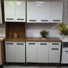 Cozinha Modulada 3 peças 10 portas Cristal Titanium  - Cinamomo/Off White - ATM
