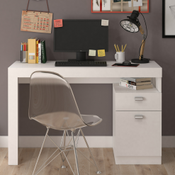 Escrivaninha 1 Gaveta e 1 Porta Melissa - Branco - PM