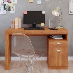 Escrivaninha 1 Gaveta e 1 Porta Melissa - Cinamomo - PM