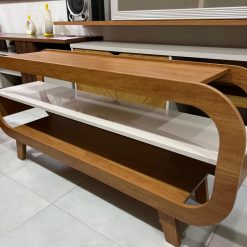 Rack Retrô para TV até 60 polegadas Théo - Cinamomo/Off White