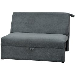 Sofá-Cama Sem Braço Malú - Cinza Escuro - Matrix