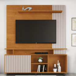 Estante Home para TV até 65" Serrano - Cinamomo/Off White - JCM