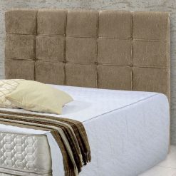 Cabeceira Casal para Cama Box Janne 1,40 - Suede Bege - RAE