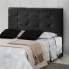 Cabeceira Solteirão para Cama Box Janne 1,10 - Corino Preto 05 - RAE