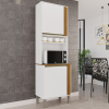 Paneleiro Torre Quente Cozinha Perola - Branco/Cinamomo - Sallêto