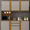 Kit Cozinha Modulada 3 Peças Pérola - Cinamomo/Off White - Sallêto
