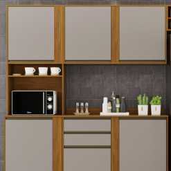 Kit Cozinha Modulada 3 Peças Pérola - Cinamomo/Off White - Sallêto