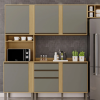 Kit Cozinha Modulada 3 Peças Pérola - Jequitibá/Granizo - Sallêto